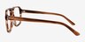 Clay Crystal Brown AcetateEyeglass Frames from EyeBuyDirect, Side View