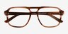 Clay Crystal Brown AcetateEyeglass Frames from EyeBuyDirect, Closed View