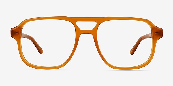 Clay Crystal Yellow Acetate Eyeglass Frames