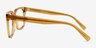 Linden Crystal Brown AcetateEyeglass Frames from EyeBuyDirect, Side View