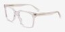 Linden Clear AcetateEyeglass Frames from EyeBuyDirect, Angle View