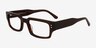 Bryn Crystal Brown AcetateEyeglass Frames from EyeBuyDirect, Angle View
