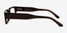 Bryn Crystal Brown AcetateEyeglass Frames from EyeBuyDirect, Side View