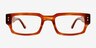 Bryn Striped Brown AcetateEyeglass Frames from EyeBuyDirect, Front View