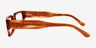 Bryn Striped Brown AcetateEyeglass Frames from EyeBuyDirect, Side View