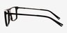 Motus Shiny Black AcetateEyeglass Frames from EyeBuyDirect, Side View