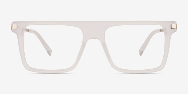 Motus Frosted Clear AcetateEyeglass Frames from EyeBuyDirect, Front View