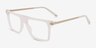 Motus Frosted Clear AcetateEyeglass Frames from EyeBuyDirect, Angle View