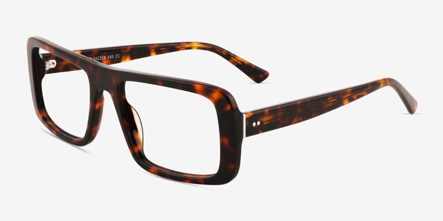Elapso Brown Tortoise AcetateEyeglass Frames from EyeBuyDirect, Angle View
