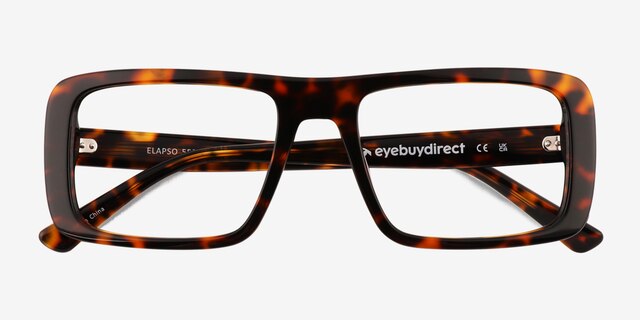 Elapso Brown Tortoise AcetateEyeglass Frames from EyeBuyDirect, Closed View