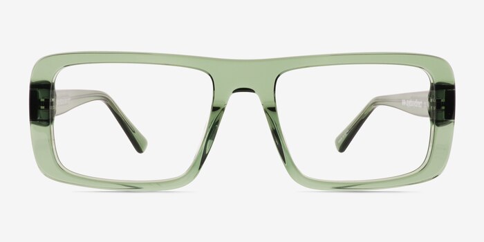 Elapso Clear Green Acetate Eyeglass Frames from EyeBuyDirect