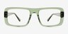 Elapso Clear Green AcetateEyeglass Frames from EyeBuyDirect, Front View