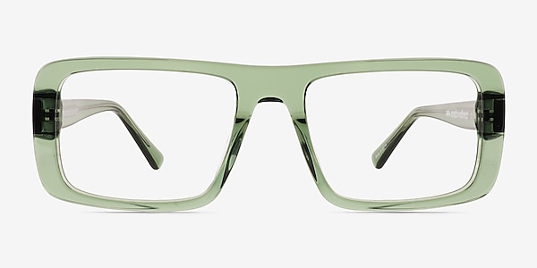 Elapso Clear Green Acetate Eyeglass Frames