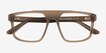 Tempus Frosted Gray AcetateEyeglass Frames from EyeBuyDirect, Closed View