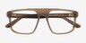 Tempus Frosted Gray AcetateEyeglass Frames from EyeBuyDirect, Closed View