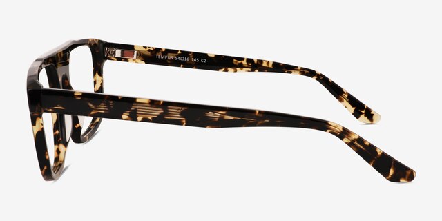 Tempus Spotty Tortoise AcetateEyeglass Frames from EyeBuyDirect, Side View