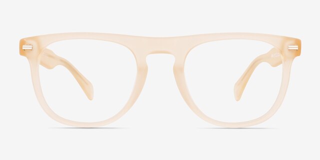 Chrono Matte Crystal Melon AcetateEyeglass Frames from EyeBuyDirect, Front View