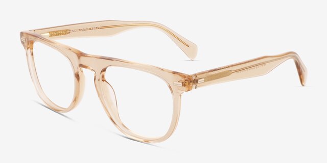 Chrono Crystal Nude AcetateEyeglass Frames from EyeBuyDirect, Angle View