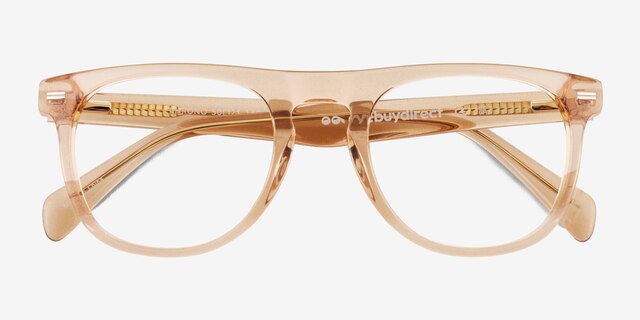 Chrono Crystal Nude AcetateEyeglass Frames from EyeBuyDirect, Closed View