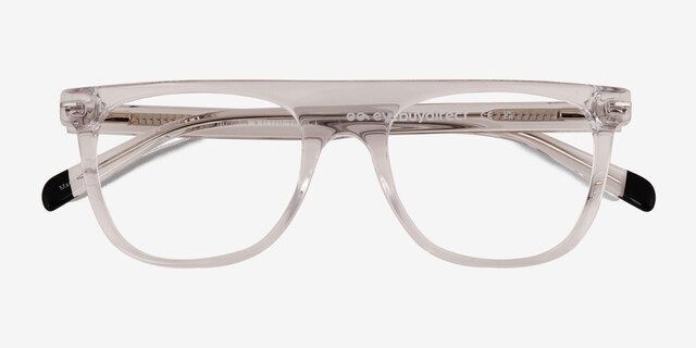Mentis Clear AcetateEyeglass Frames from EyeBuyDirect, Closed View