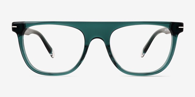 Mentis Crystal Blue AcetateEyeglass Frames from EyeBuyDirect, Front View