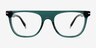 Mentis Crystal Blue AcetateEyeglass Frames from EyeBuyDirect, Front View