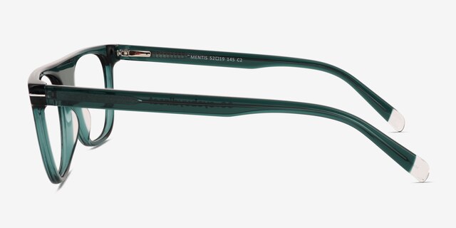 Mentis Crystal Blue AcetateEyeglass Frames from EyeBuyDirect, Side View