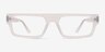 Mox Frosted Clear AcetateEyeglass Frames from EyeBuyDirect, Front View