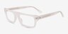 Mox Frosted Clear AcetateEyeglass Frames from EyeBuyDirect, Angle View