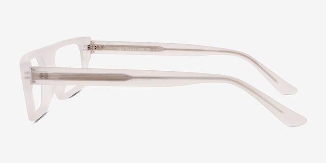 Mox Frosted Clear AcetateEyeglass Frames from EyeBuyDirect, Side View