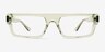 Mox Crystal Olive Green AcetateEyeglass Frames from EyeBuyDirect, Front View