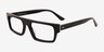 Mox Black AcetateEyeglass Frames from EyeBuyDirect, Angle View