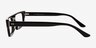 Mox Black AcetateEyeglass Frames from EyeBuyDirect, Side View