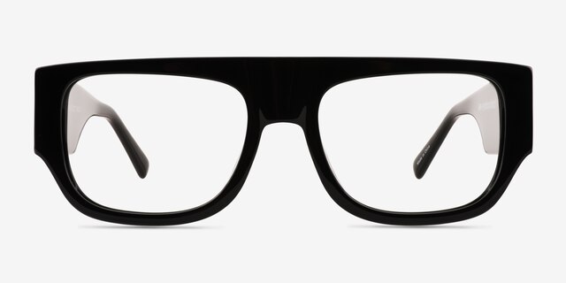 Vision Black AcetateEyeglass Frames from EyeBuyDirect, Front View