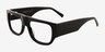 Vision Black AcetateEyeglass Frames from EyeBuyDirect, Angle View