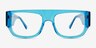 Vision Crystal Blue AcetateEyeglass Frames from EyeBuyDirect, Front View