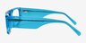 Vision Crystal Blue AcetateEyeglass Frames from EyeBuyDirect, Side View