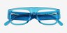 Vision Crystal Blue AcetateEyeglass Frames from EyeBuyDirect, Closed View