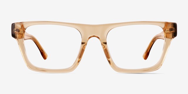Veritas Yellow AcetateEyeglass Frames from EyeBuyDirect, Front View