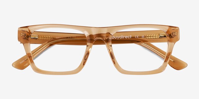 Veritas Yellow AcetateEyeglass Frames from EyeBuyDirect, Closed View