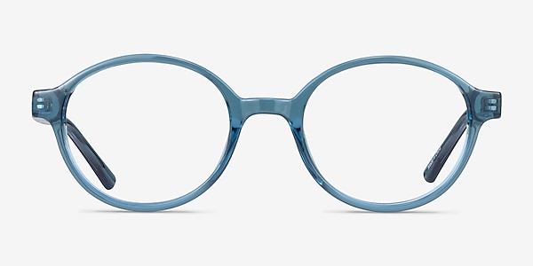 Jabberwocky Clear Blue Plastic Eyeglass Frames