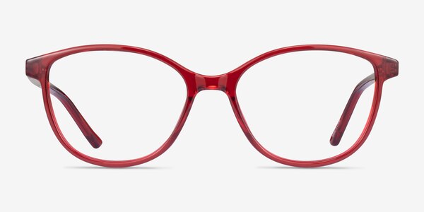 Dollop Rouge Plastique Montures de lunettes de vue