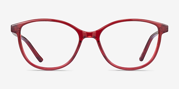 Dollop Red Plastic Eyeglass Frames