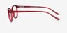 Dollop Red PlasticEyeglass Frames from EyeBuyDirect, Side View