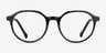 Frolic Black PlasticEyeglass Frames from EyeBuyDirect, Front View