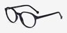 Frolic Black PlasticEyeglass Frames from EyeBuyDirect, Angle View
