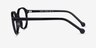 Frolic Black PlasticEyeglass Frames from EyeBuyDirect, Side View