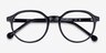 Frolic Black PlasticEyeglass Frames from EyeBuyDirect, Closed View