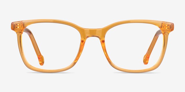Jubilee Clear Brown PlasticEyeglass Frames from EyeBuyDirect, Front View
