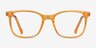 Jubilee Clear Brown PlasticEyeglass Frames from EyeBuyDirect, Front View